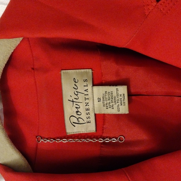 Vintage Boutique Essentials Career Structured Blazer Jacket Sz 12 3/4 sleeve - Picture 2 of 11